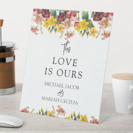 Diese Liebe ist unsere | Begrüßung Sockelschild