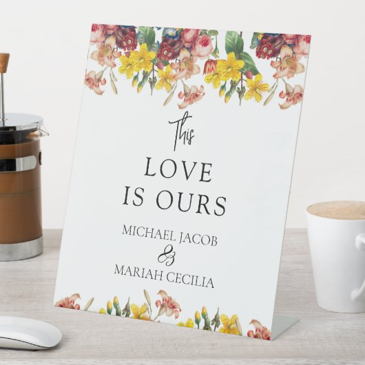 Diese Liebe ist unsere | Begrüßung Sockelschild (In Situ)