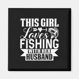 Diese Lieben, die mit ihrem Husbyny fischen Magnet