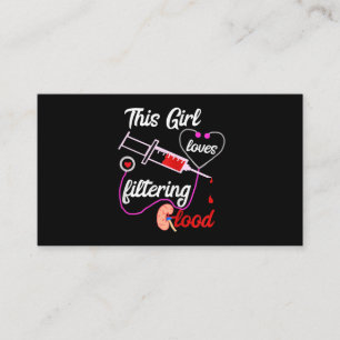 Diese Lieben filtern die Blutdialyse Visitenkarte