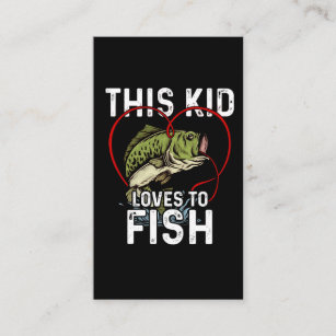 Diese Lieben für die Fischerei auf Kinder Visitenkarte