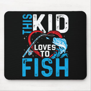 Diese Lieben für Jungen in der Fischerei Mousepad