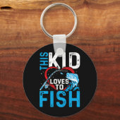 Diese Lieben für Jungen in der Fischerei Schlüsselanhänger (Vorderseite)
