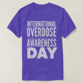 Diese Lila, internationalen Überdosierungswarenen T-Shirt (Design vorne)