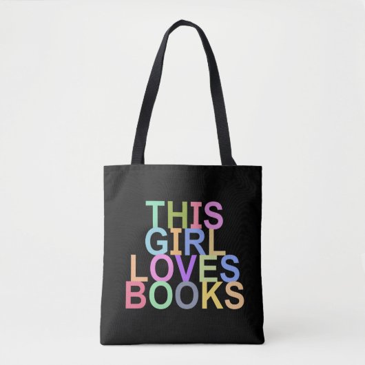 DIESE MÄDCHEN LIEBEN BUCHEN TOTE BAG TASCHE (Vorderseite)