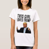 DIESE MÄDCHEN LIEBEN DONALD TRUMP 2024 T - SHIRT (Vorderseite)
