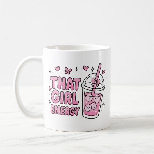 Diese Mädchenenergie Kaffeetasse (Links)