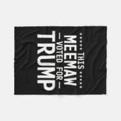 Diese Mahnung stimmte für Trump 2024 für Proud Oma Fleecedecke (Vorderseite (Horizontal))