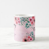 Diese Mama gehört zu rosa, florales Wasser Kaffeetasse (Mittel)