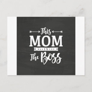 Diese Mama ist der Boss Postkarte