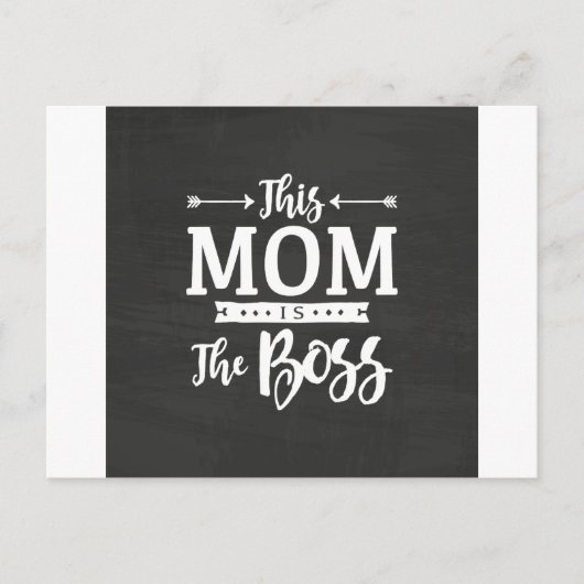 Diese Mama ist der Boss Postkarte (Vorderseite)