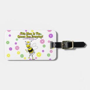 Diese Mama ist die Queen Bee Alltag Biene & Blume Gepäckanhänger