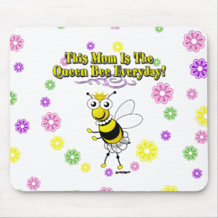 Diese Mama ist die Queen Bee Alltag Biene & Blume Mousepad