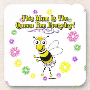 Diese Mama ist die Queen Bee Alltag Biene & Blume Untersetzer