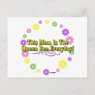 Diese Mama ist die Queen Bee Alltag Typ FlowerRing Postkarte