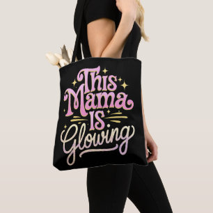 Diese Mama leuchtet zum Muttertag Tasche