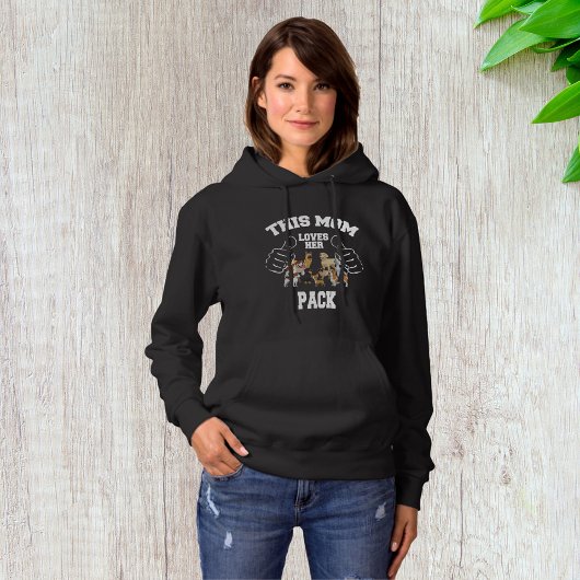 Diese Mama Liebe ihr Pack Hoodie