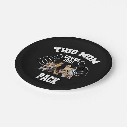 Diese Mama Liebe ihr Pack Paper Teller (Schrägansicht)