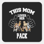 Diese Mama Liebe ihr Pack Square Aufkleber (Vorderseite)