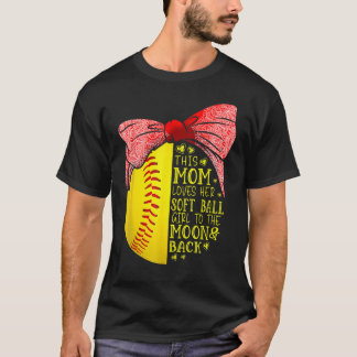 Diese Mama Liebe ihr Softball Girl Softball T-Shirt