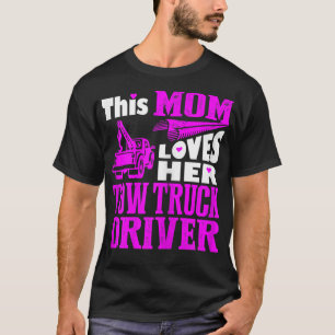 Diese Mama Liebe ihre beiden Lkw-Fahrer Mutter Day T-Shirt
