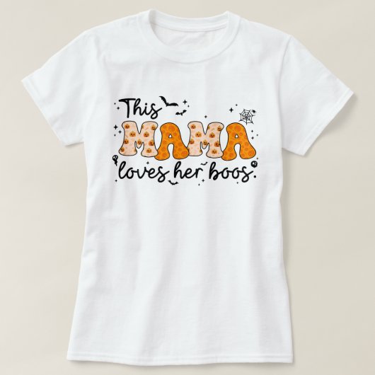 Diese Mama Liebe ihre Boys | Halloween Mama T - Sh T-Shirt (Design vorne)