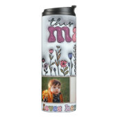 Diese Mama Liebe ihre Wildblumen Kinderbild Thermosbecher (Nach links gedreht)