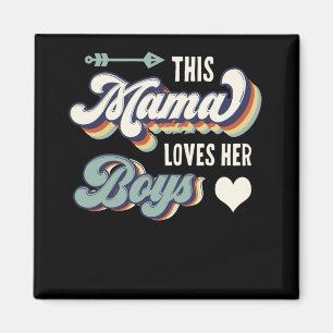 Diese Mama Liebe ihren Muttertag für ihre Jungs Magnet