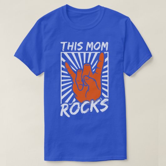 Diese Mama rockt beste Mama Mutter Rock and Roll T-Shirt (Design vorne)