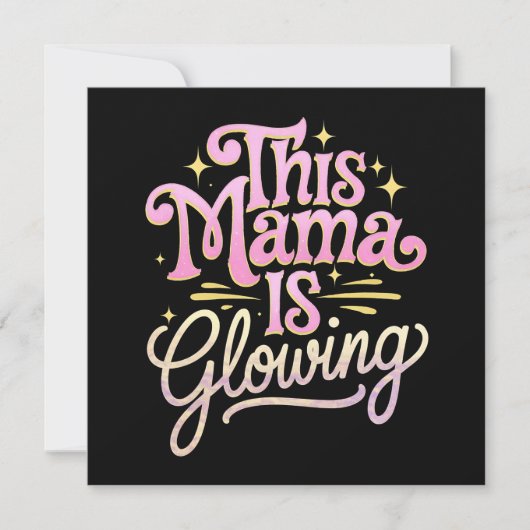 Diese Mama strahlt den Muttertag der Mama Einladung (Vorderseite)