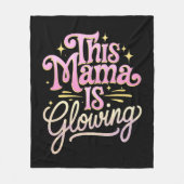 Diese Mama strahlt den Muttertag der Mama Fleecedecke (Vorderseite)