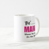 Diese Mama trägt ihr Herz auf dem Sieb Kaffeetasse (VorderseiteRechts)