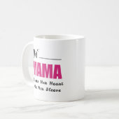 Diese Mama trägt ihr Herz auf dem Sieb Kaffeetasse (Vorderseite Links)