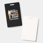 Diese Mama verkauft echtes Anwesen Ausweis (Vorder- & Rückseite)