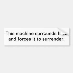 Diese Maschine Autoaufkleber