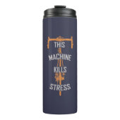 diese Maschine bringt Stress Thermosbecher (Vorderseite)