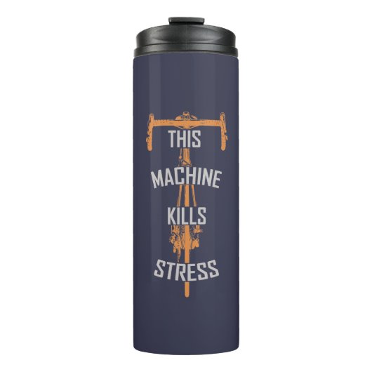 diese Maschine bringt Stress Thermosbecher (Vorderseite)