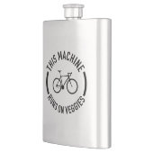 Diese Maschine fährt mit dem Fahrrad von Veggies Flachmann (Links)