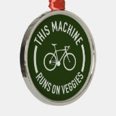 Diese Maschine fährt mit dem Fahrrad von Veggies Ornament Aus Metall (Rechts)