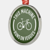 Diese Maschine fährt mit dem Fahrrad von Veggies Ornament Aus Metall (Links)