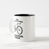 Diese Maschine heilt vorhandenes Dread-Fahrrad Zweifarbige Tasse (Vorderseite Links)