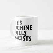 Diese Maschine tötet Faschisten Kaffeetasse (Vorderseite Links)