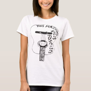 Diese Maschine tötet Faschisten Woody Guthrie, da T-Shirt