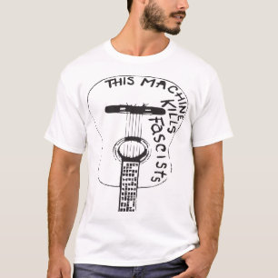 Diese Maschine tötet Faschisten Woody Guthrie, da T-Shirt