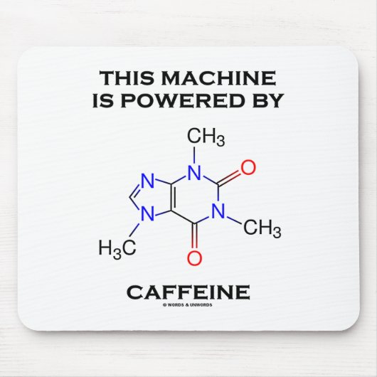 Diese Maschine wird angetrieben durch Koffein Mousepad (Vorne)