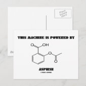 Diese Maschine wird durch Aspirin (Molekül) angetr Postkarte (Vorne/Hinten)