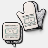 Diese Maschine wird durch oxidative Phosphorylieru Ofenhandschuh & Topflappen-Set (Vorderseite/Rückseite)