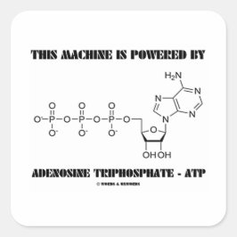 Diese Maschine wird mit Adenosintriphosphat betrie Runder Aufkleber
