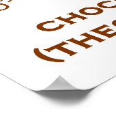 Diese Maschine wird mit Schokolade (Theobromin) be Poster (Ecke)