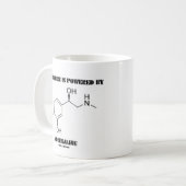 Diese Maschine wird von Adrenalin angetrieben Kaffeetasse (Vorderseite Links)